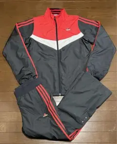adidas ナイロンジャージ 上下 セットアップ M 裏起毛