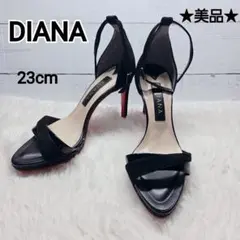 DIANA ダイアナ レッドソール パンプス 黒 グリッター 美脚 結婚式