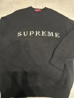 Supreme 90s 初期 カナダ製 ロゴ スウェット ネイビー トレーナー