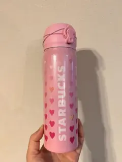 STARBUCKS ハンディステンレスボトル ピンク　バレンタイン