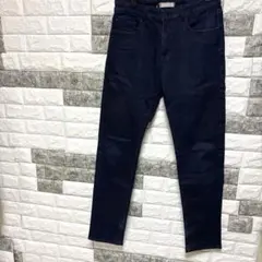 美品【ユニクロ】UNIQLOダークブルー フィットスリム31/79￼ストレッチ