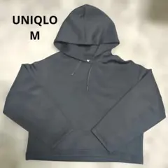 ​ユニクロ UNIQLO ドライソフトスウェットプルパーカ ブラック Mサイズ