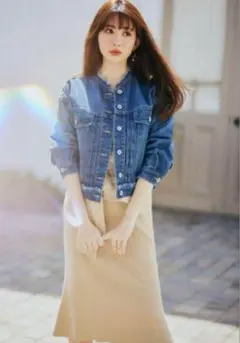 新品　Her lip to Everyday Denim Jacket S Her lip to（Gジャン/デニムジャケット）のフリマアイテム一覧