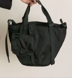 美品✨イアパピヨネ アジャスタートートバッグ Sサイズ　2way　ブラック
