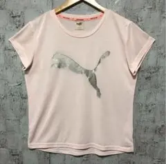 【PUMA】プーマ T/R天竺 シルバープリント Tシャツ レディスM