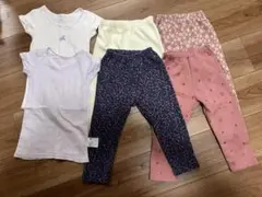 90センチ6点セット ユニクロインナー2枚　フリースレギンス4枚