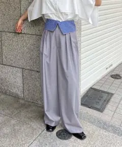 【定価8800円/完売品】KBF WIDEベルトパンツ 38