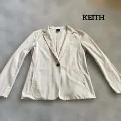 KEITH テーラードジャケット ベージュ サイズ40 日本製のサムネイル