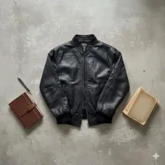 ヴィンテージ　レザージャケット　Mサイズ　ブラック
