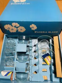 ADERIA GLASS カップ＆ソーサー&オーバル アデリア　昭和