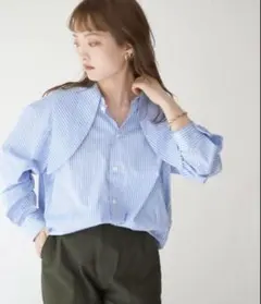 スローブイエナ　オーシバル別注 ストライプシャツ