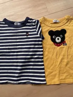 ミキハウス　90サイズ　長袖Tシャツ2枚セット