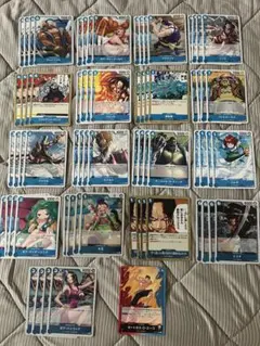 ワンピースカード　受け継がれる意志　青デッキ　R以下　4コン　69枚