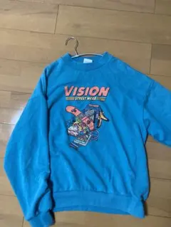 VISION STREET WEAR スウェット M 青