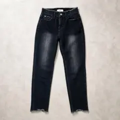 【美品】Healthy DENIM H.Salt フリンジデニムパンツ 黒のサムネイル