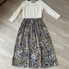 ロペピクニック　ロング花柄ワンピース