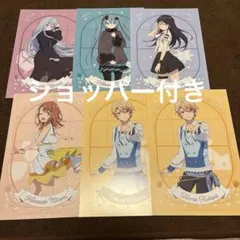 プロセカ 閉ざされた窓のセカイの初音ミク ポストカード 6枚 ショッパー付き