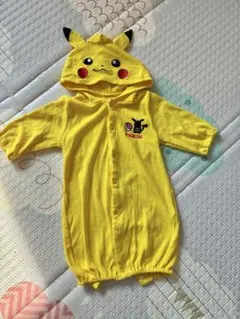 【美品】ピカチュウ フード付きロンパース 50㎝〜60㎝ ポケモン