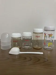Pigeon 哺乳瓶 160ml 240mlプラスチック ガラス4個セット