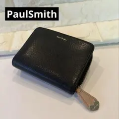 ポールスミス ブラックレザー 二つ折り財布