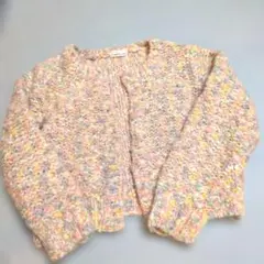 80s vintage ハワースムーア　ニット　カーディガン　パステル　モヘア混