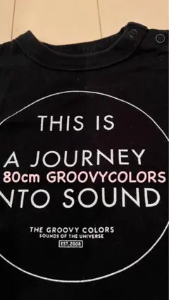 80cm GROOVYCOLORS ブラック Tシャツのサムネイル