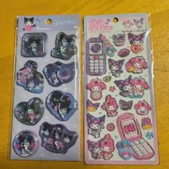 サンリオ　平成はっぴーフォンステッカー　マイメロディ＆クロミ　ウォーターシール