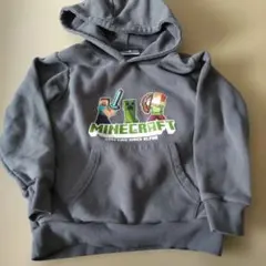 Minecraft パーカー 130サイズ グレー