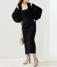 リボンリブボレロ+タンクロングワンピースSET chico チコ