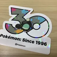 ポケモン 30周年記念 ホログラムステッカー メグロコ