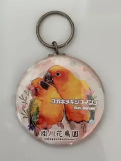 掛川花鳥園　コガネメキシコインコ　キーホルダー
