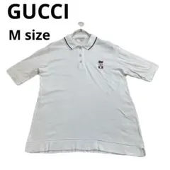 vintage GUCCI 半袖ポロシャツ ホワイト イタリア製　最高級のサムネイル
