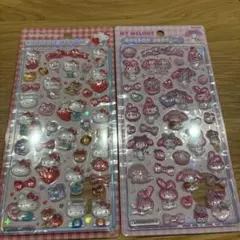 ハローキティ・マイメロディ ボンボンドロップシール