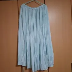 【新品タグ付き】L アメリカンホリック　水色 プリーツスカート ゴムウエスト