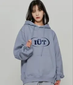 iüt グレー オーバーサイズ パーカー