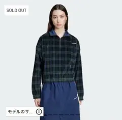 adidas コーデュロイ タータン ハーフジップトップ XL adidas コーデュロイ タータン ハーフジップトップ / アディダス