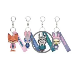 ズートピア　Happyくじ　パウバート　ラバーマスカットキーホルダー