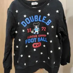 DOUBLE.B 星柄トレーナー 120