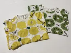 SKAPE ロンパース 2点セット 80cm フルーツ柄のサムネイル