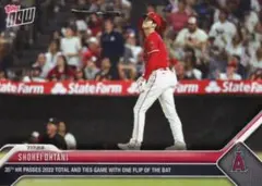 Topps Now 大谷翔平 2022年越えの35号本塁打とバットフリップ