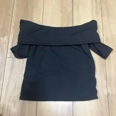 GRL オフショルダー トップス ブラック Sサイズ