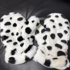 ディズニー　101匹わんちゃん　ミトン　ダルメシアン柄