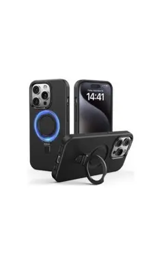 iPhone 15 Pro ケース【360°回転スタンド·MagSafe対応】