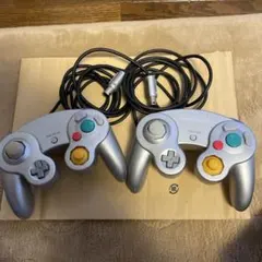 Nintendo GameCube コントローラー シルバー 2個セット