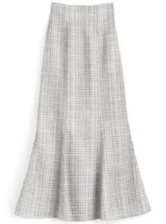 GRL グレイル　ラメチェックツイードマーメイドスカート[dk1080]