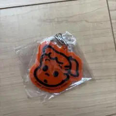 オレンジ色アクリルキャラクターキーホルダー