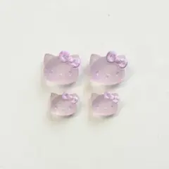 サンリオ日焼けキティネイルパーツマットピンクオーロラリボンハートキラキラ