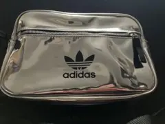 adidas 2WAYエナメルバック　シルバー