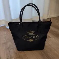 TOCCA トートバッグ ブラック 刺繍ロゴのサムネイル