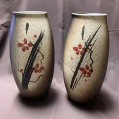 信楽焼　花瓶　一対セット